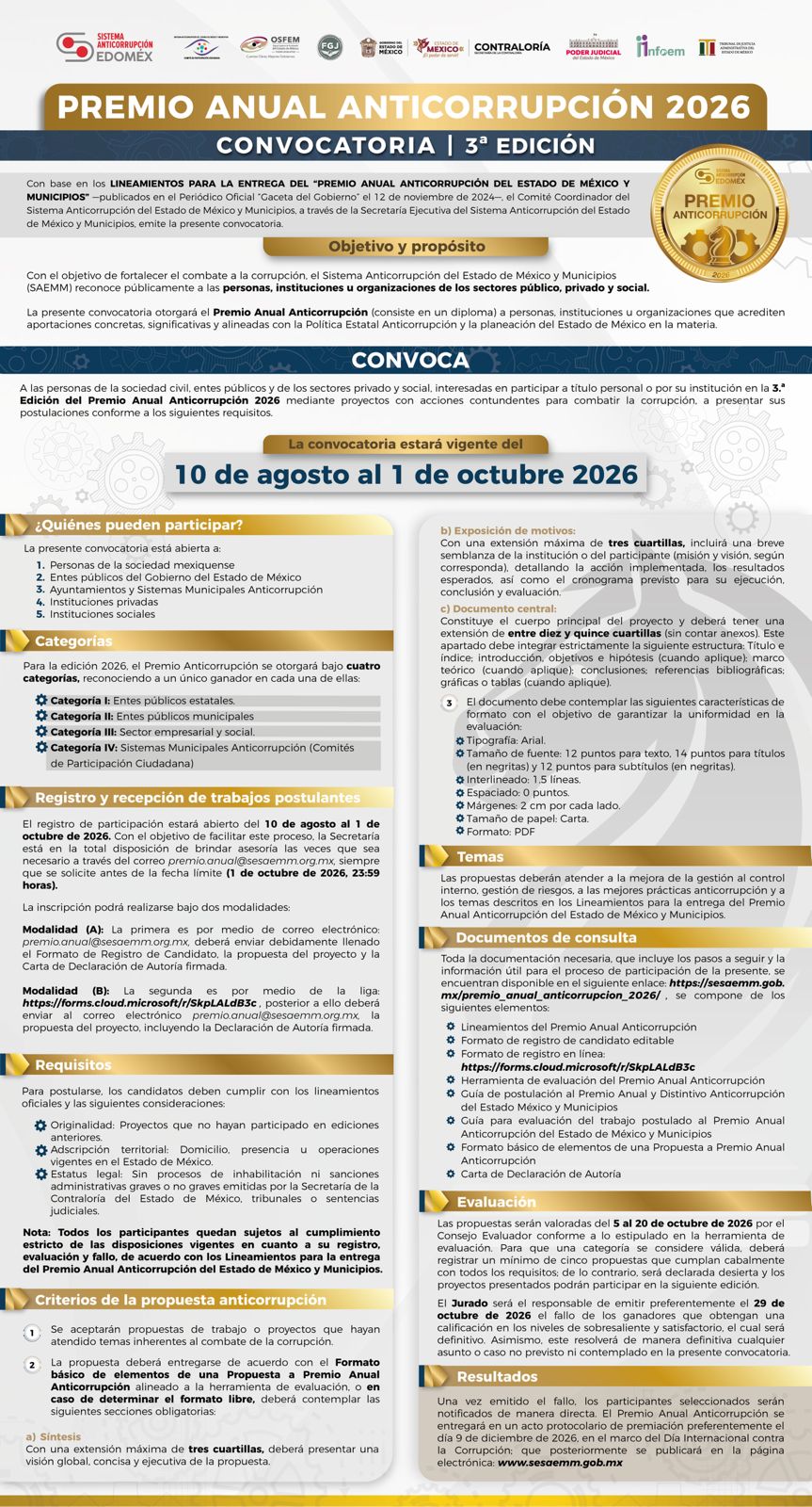 PREMIO ANUAL ANTICORRUPCION 2026